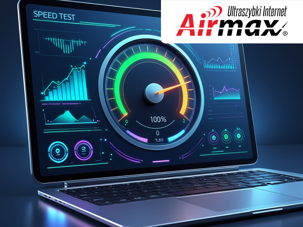 Szybkość internetu radiowego Airmax