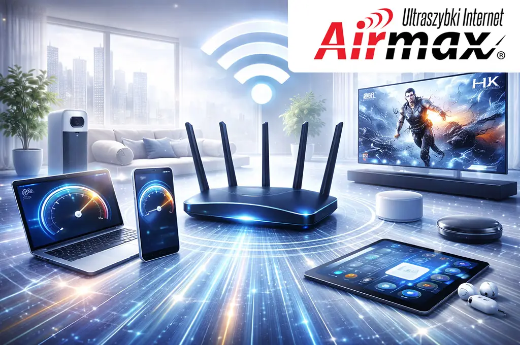 Nowoczesna sieć Wi-Fi 7 w środowisku biurowym i miejskim, wysoka przepustowość, niskie opóźnienia i rzeczywiste osiągi nowego standardu bezprzewodowego.