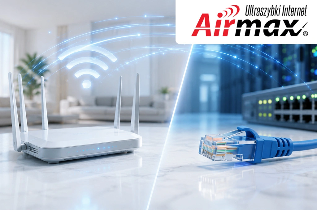 Porównanie Wi-Fi 7 i Ethernet – nowoczesna sieć bezprzewodowa oraz połączenie przewodowe w domowej i firmowej infrastrukturze sieciowej