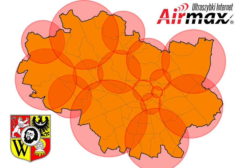 zasięg internetu Airmax we Wrocłąwiu