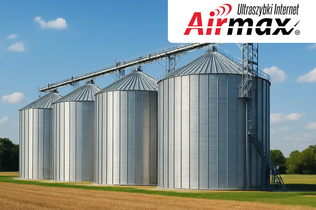 Optymalny internet dla silosów i magazynów z kontrolą temperatury i wilgotności